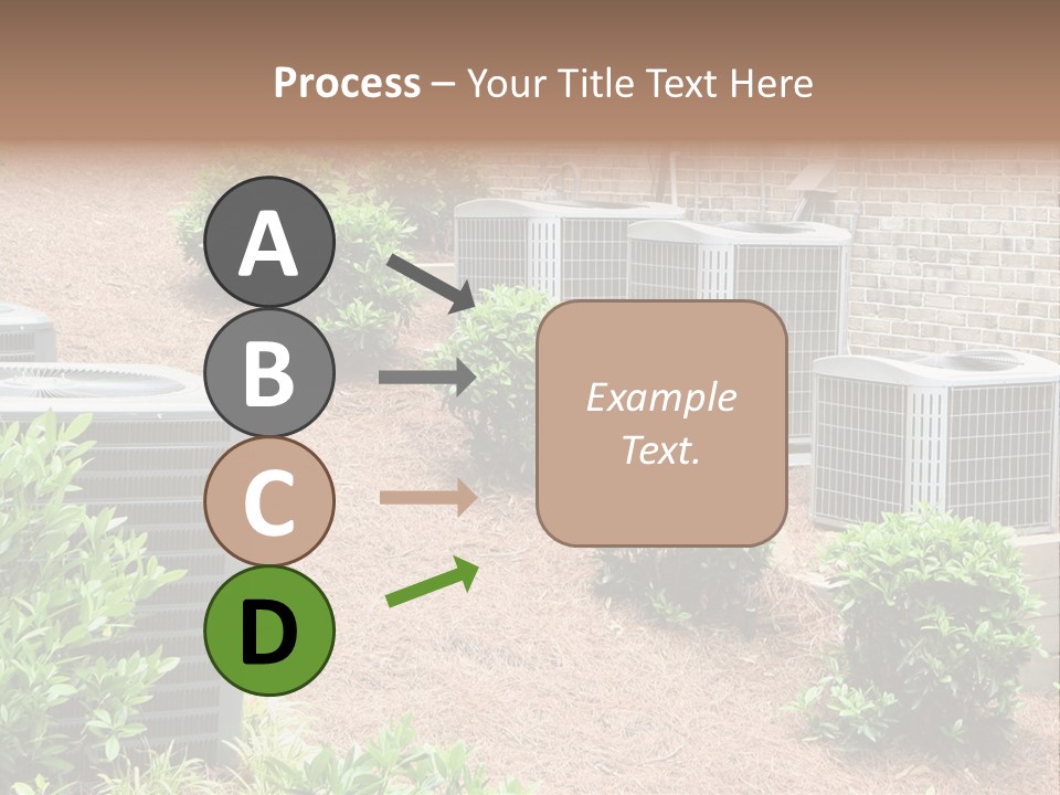 Residential Air Conditioning Units For A Large Home. Environmental Control. PowerPoint Template