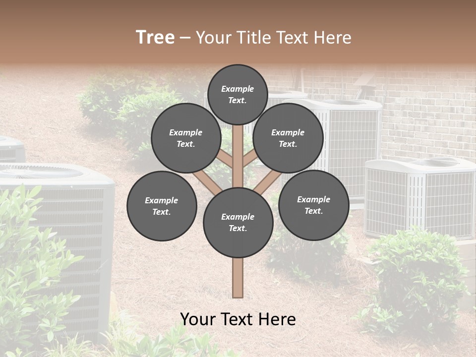 Residential Air Conditioning Units For A Large Home. Environmental Control. PowerPoint Template
