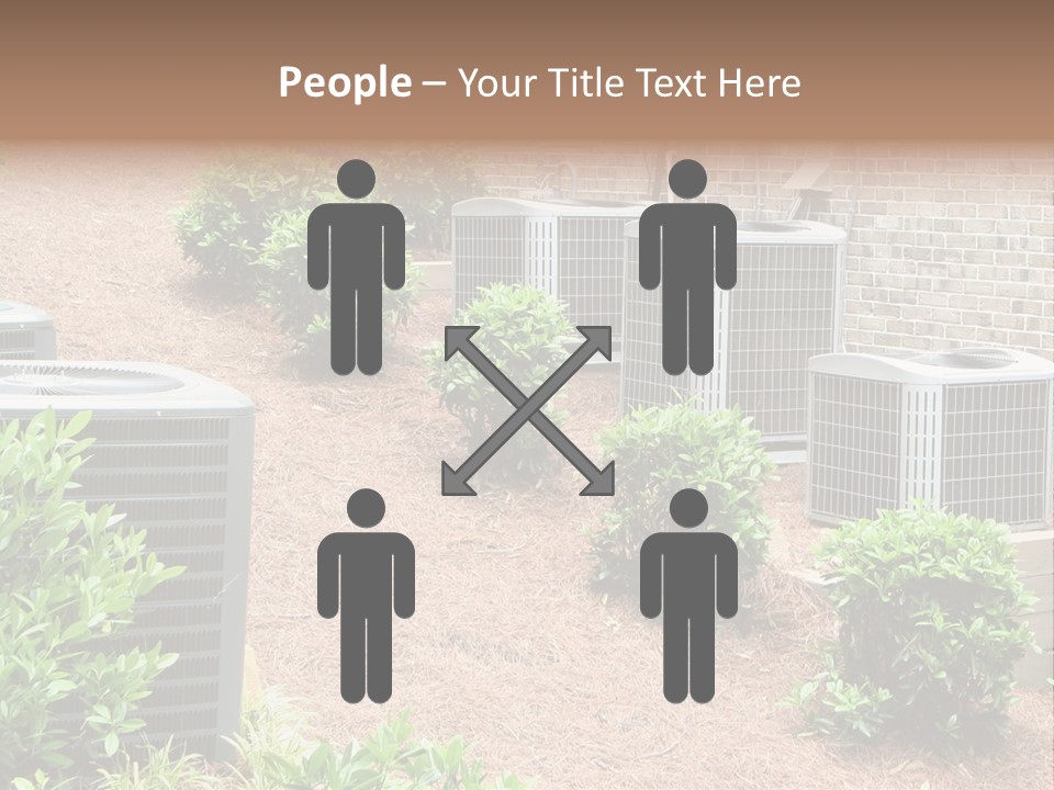 Residential Air Conditioning Units For A Large Home. Environmental Control. PowerPoint Template