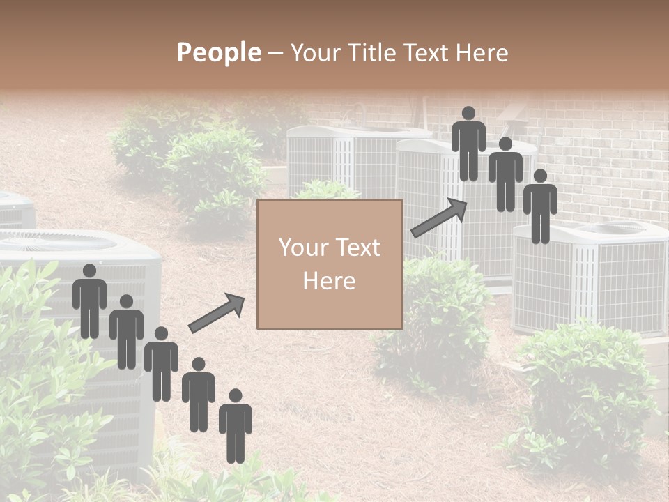 Residential Air Conditioning Units For A Large Home. Environmental Control. PowerPoint Template