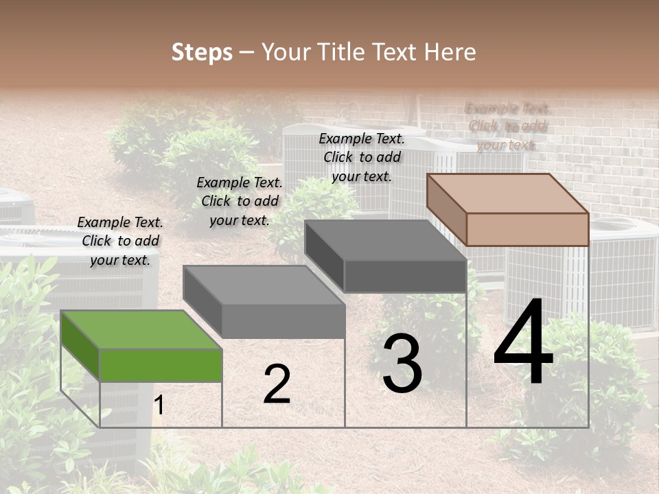 Residential Air Conditioning Units For A Large Home. Environmental Control. PowerPoint Template