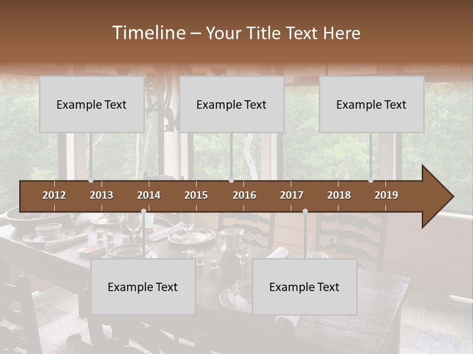 A Rustic Yet Classy Outdoor Dining Setup On A Screened Porch. PowerPoint Template