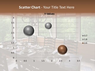 A Rustic Yet Classy Outdoor Dining Setup On A Screened Porch. PowerPoint Template