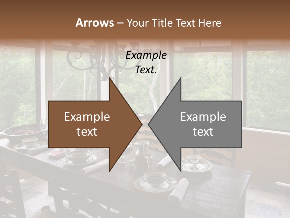 A Rustic Yet Classy Outdoor Dining Setup On A Screened Porch. PowerPoint Template