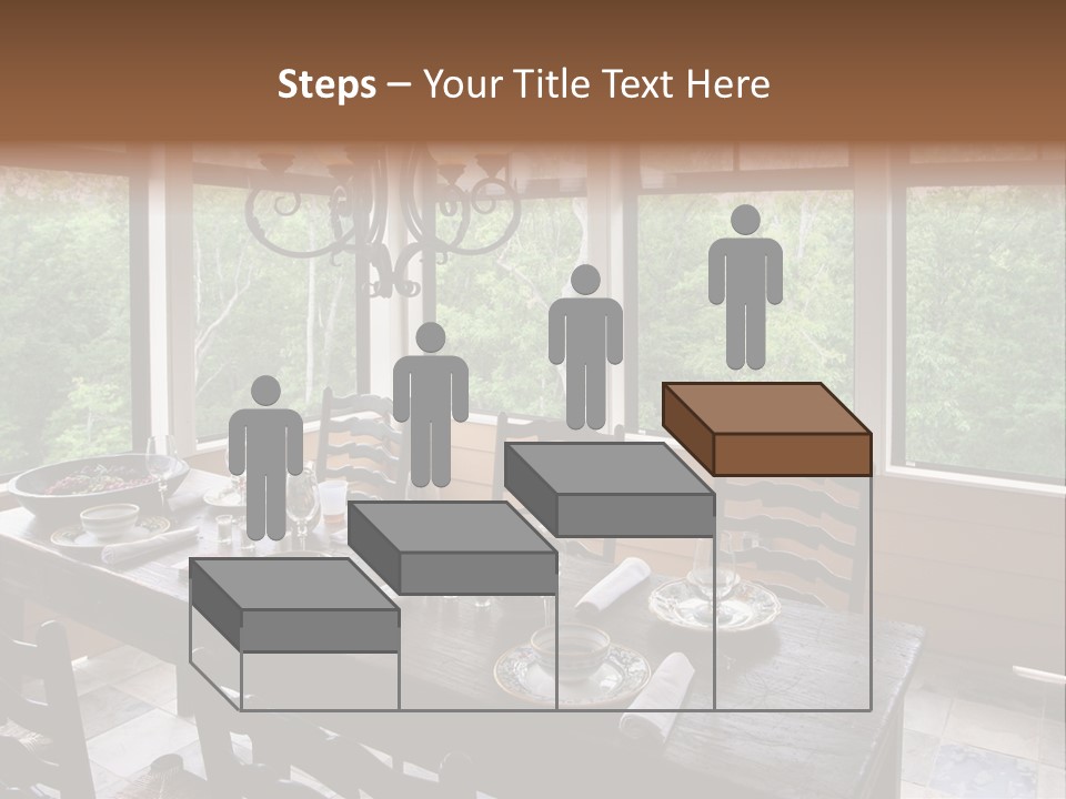 A Rustic Yet Classy Outdoor Dining Setup On A Screened Porch. PowerPoint Template