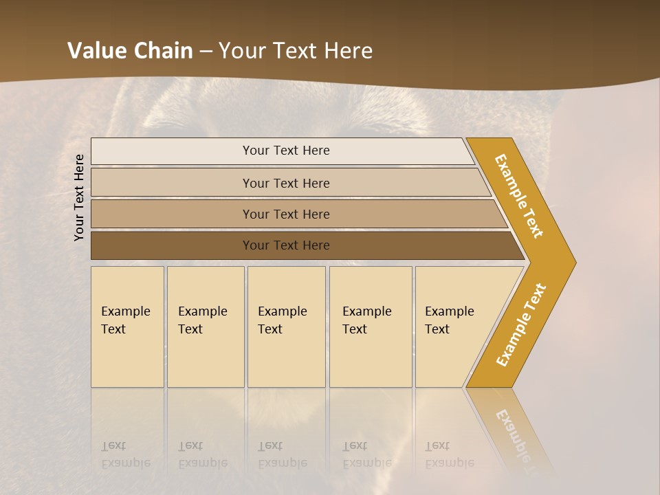 Peeking Cougar PowerPoint Template