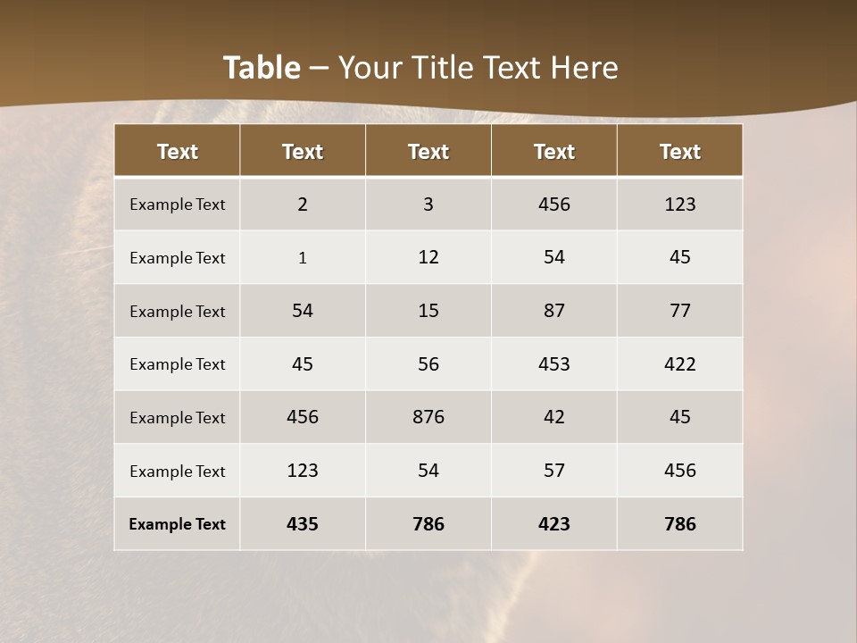 Peeking Cougar PowerPoint Template