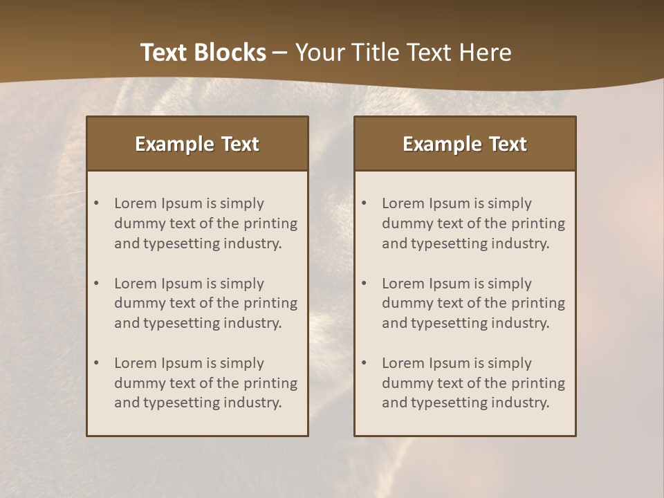 Peeking Cougar PowerPoint Template