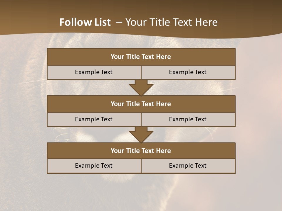 Peeking Cougar PowerPoint Template