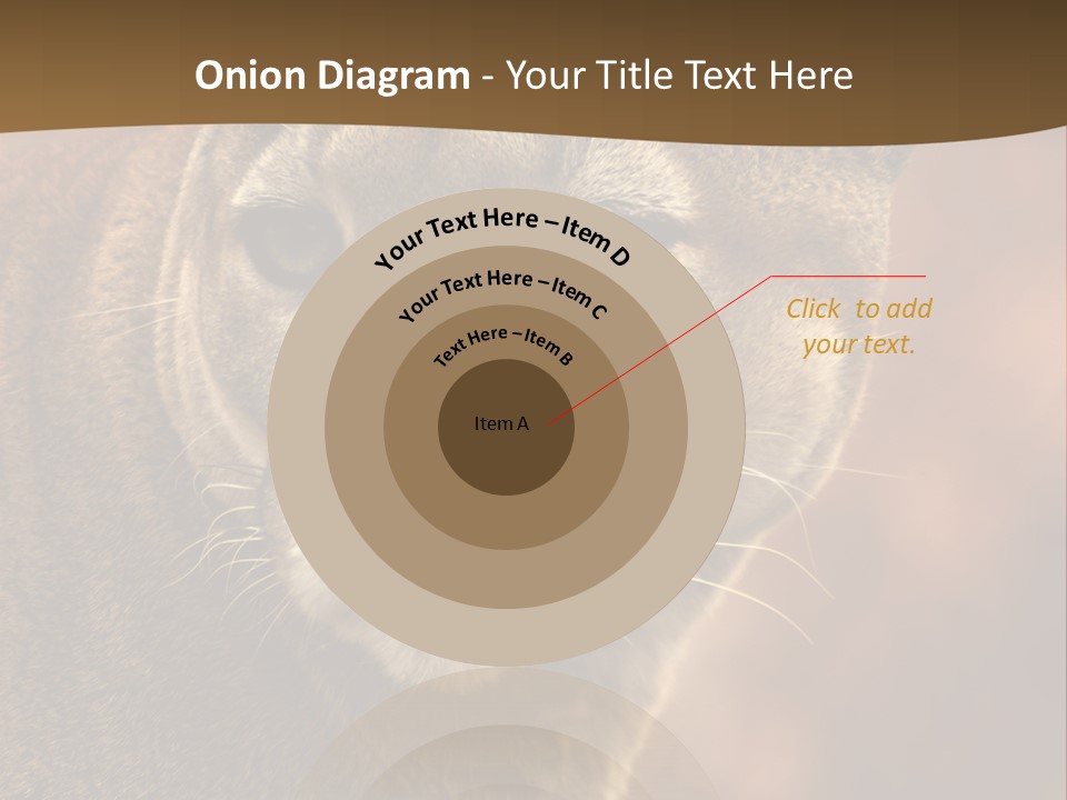 Peeking Cougar PowerPoint Template