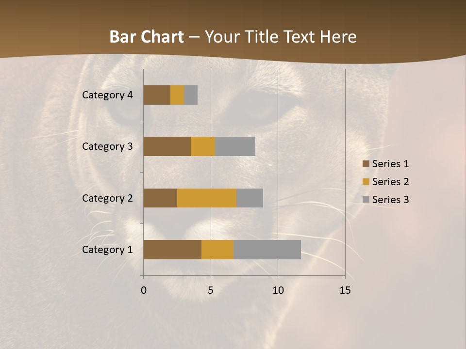 Peeking Cougar PowerPoint Template