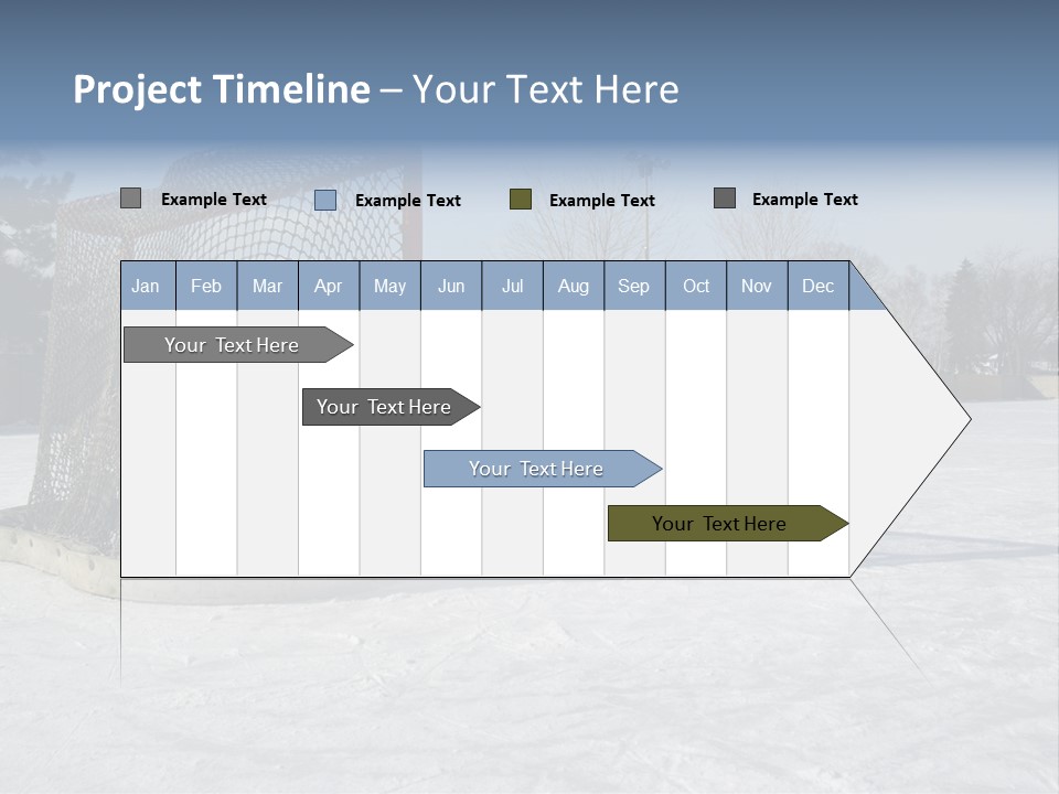Outdoor Hockey Net PowerPoint Template