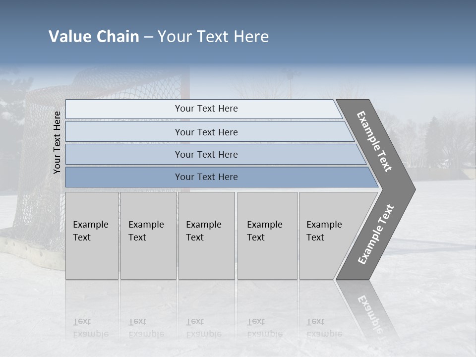Outdoor Hockey Net PowerPoint Template