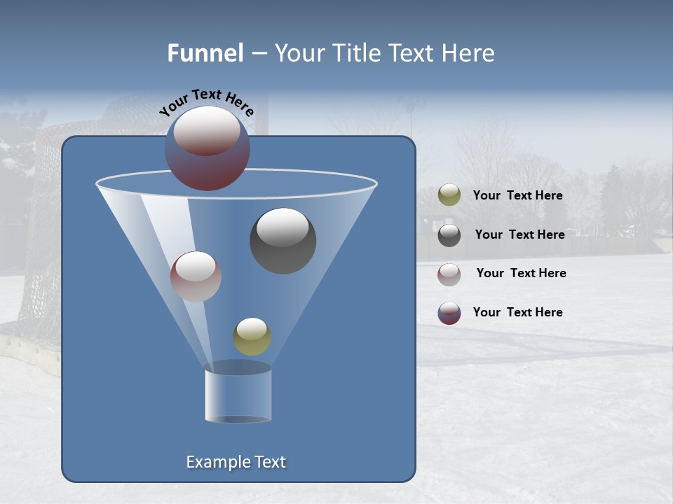 Outdoor Hockey Net PowerPoint Template