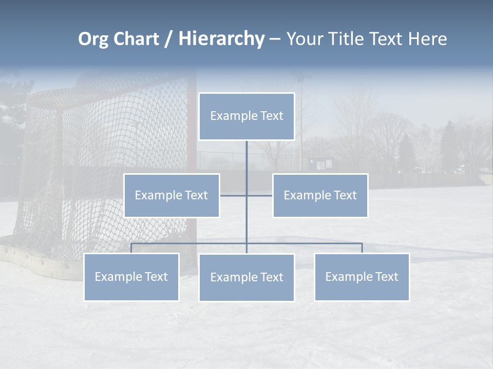 Outdoor Hockey Net PowerPoint Template