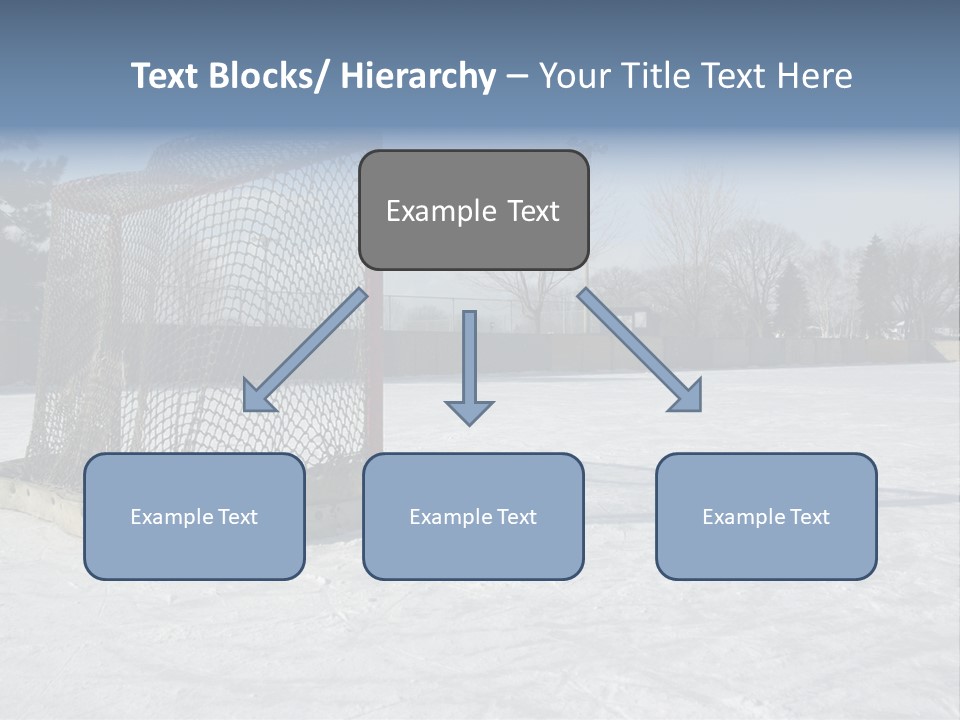 Outdoor Hockey Net PowerPoint Template
