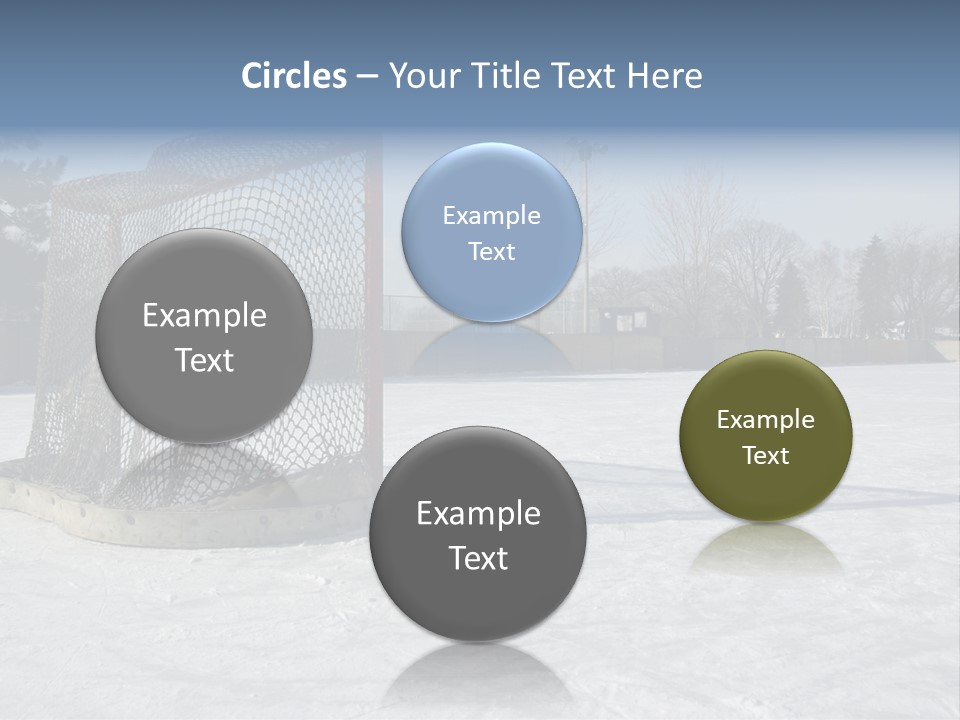 Outdoor Hockey Net PowerPoint Template