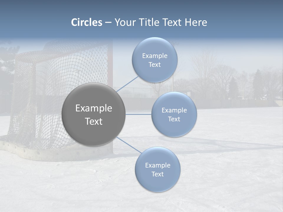 Outdoor Hockey Net PowerPoint Template