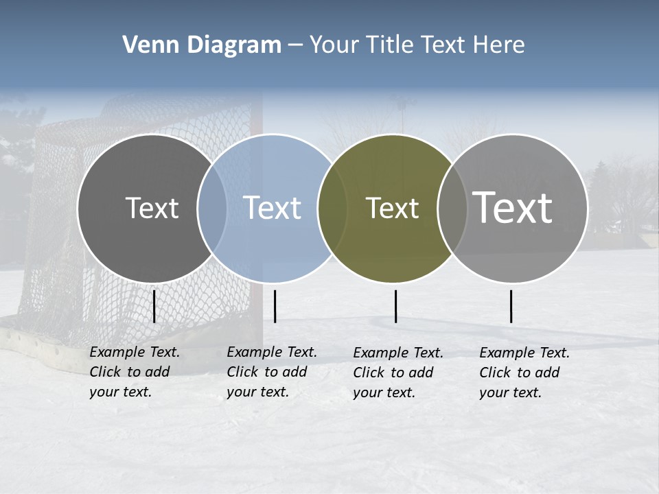 Outdoor Hockey Net PowerPoint Template
