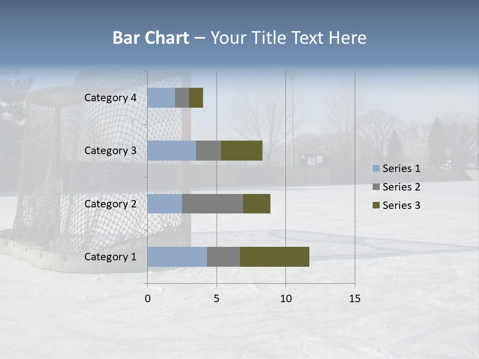 Outdoor Hockey Net PowerPoint Template