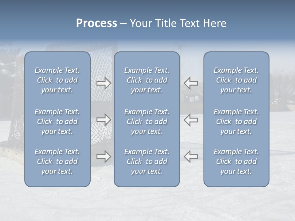 Outdoor Hockey Net PowerPoint Template