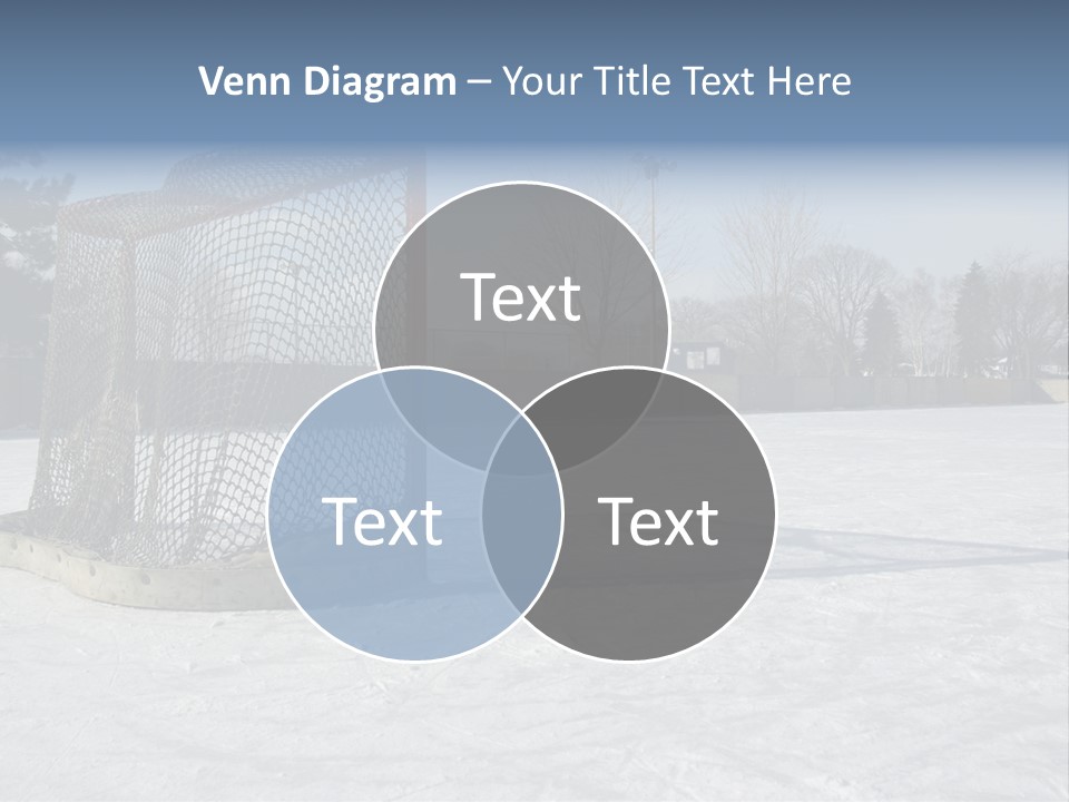 Outdoor Hockey Net PowerPoint Template