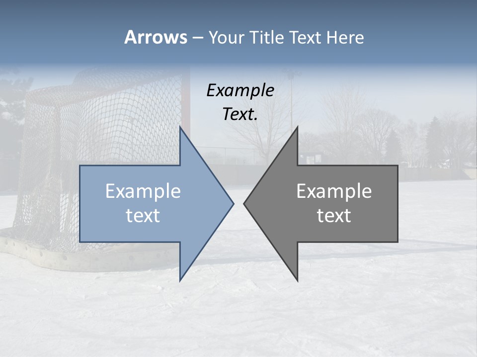 Outdoor Hockey Net PowerPoint Template