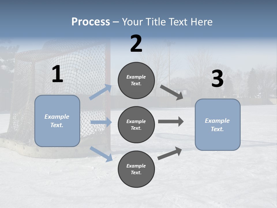 Outdoor Hockey Net PowerPoint Template