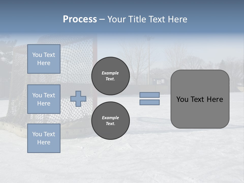 Outdoor Hockey Net PowerPoint Template