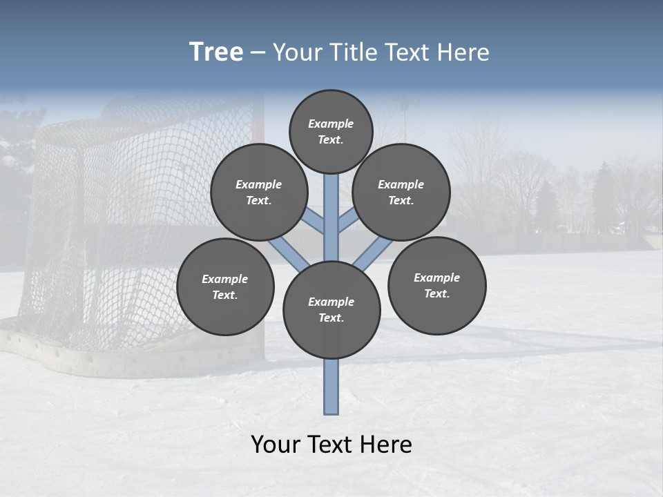 Outdoor Hockey Net PowerPoint Template
