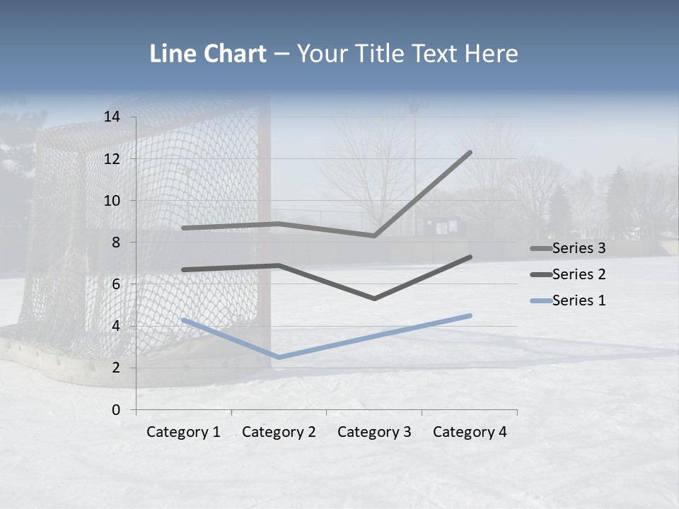 Outdoor Hockey Net PowerPoint Template
