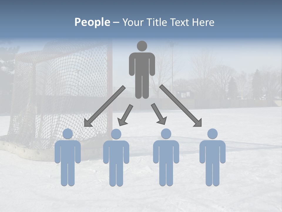 Outdoor Hockey Net PowerPoint Template