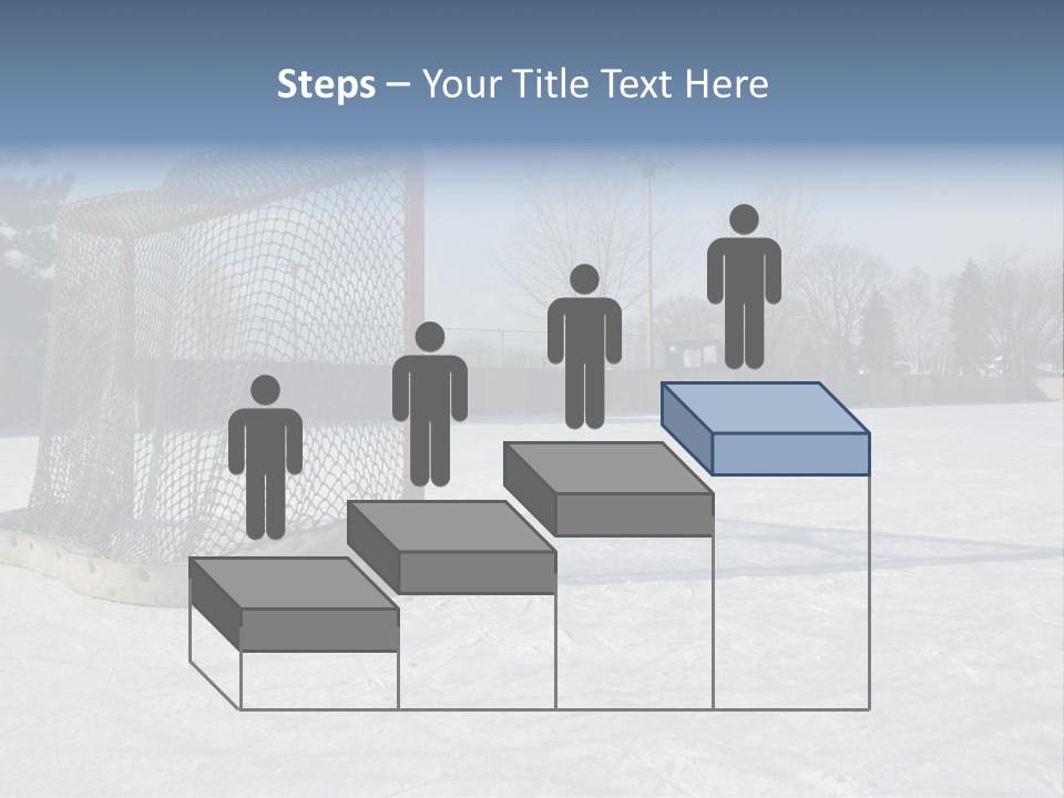Outdoor Hockey Net PowerPoint Template