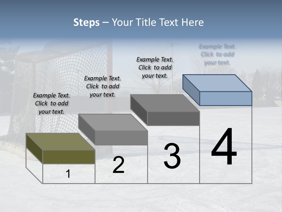 Outdoor Hockey Net PowerPoint Template