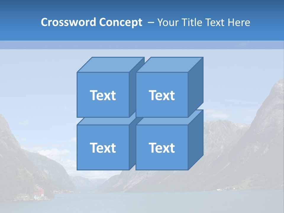 Beautiful Lanscapes From Norwegian Fjords In The Summer - Europe Travel PowerPoint Template