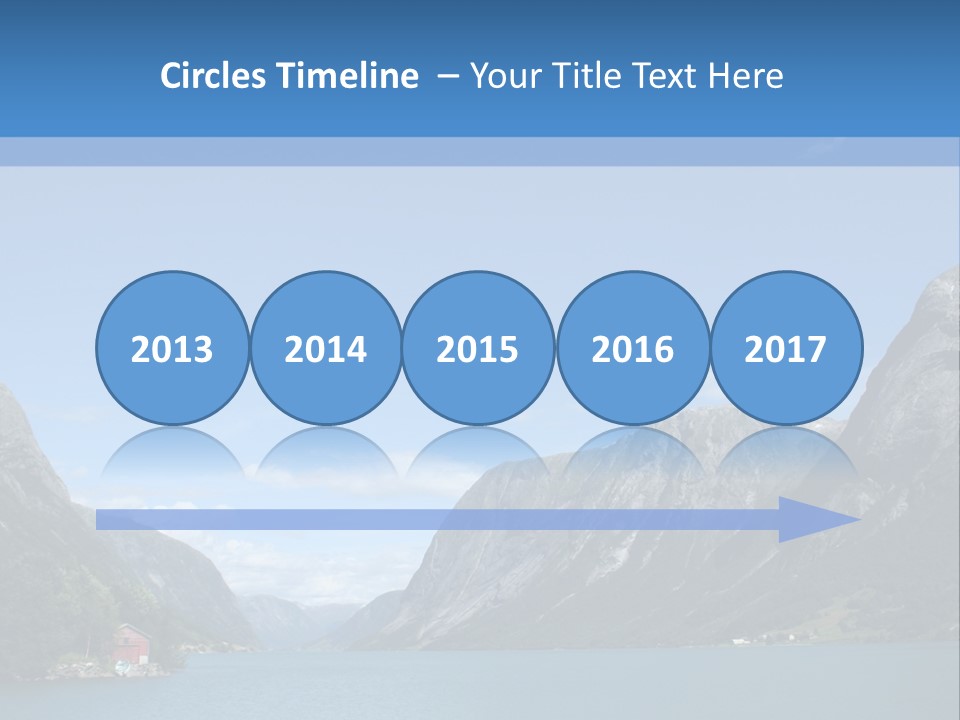 Beautiful Lanscapes From Norwegian Fjords In The Summer - Europe Travel PowerPoint Template