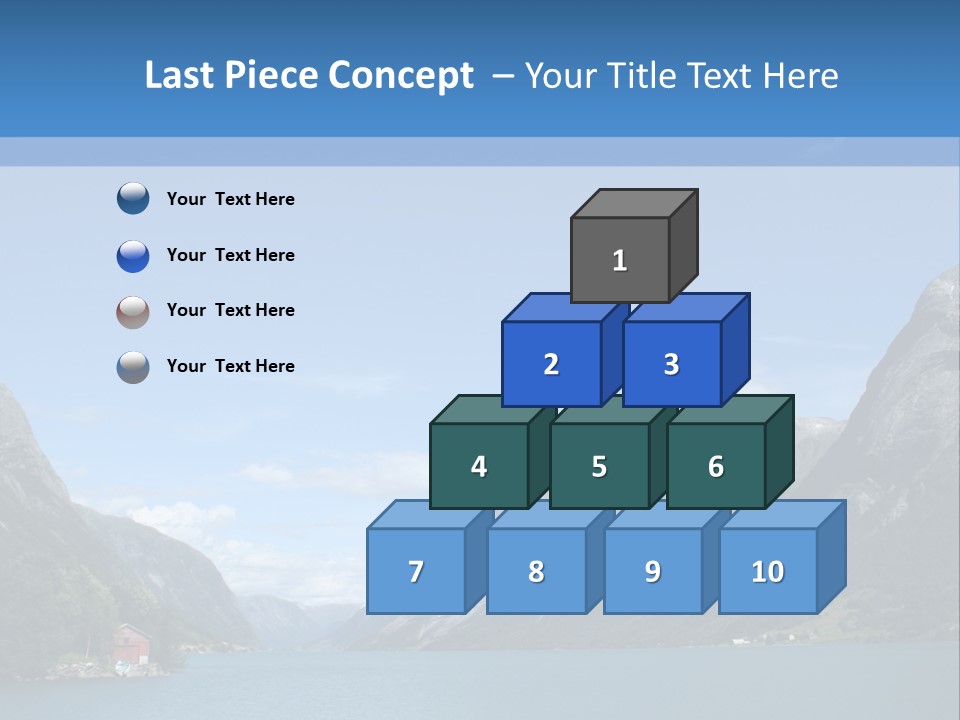 Beautiful Lanscapes From Norwegian Fjords In The Summer - Europe Travel PowerPoint Template