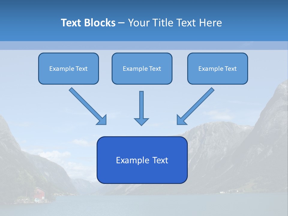 Beautiful Lanscapes From Norwegian Fjords In The Summer - Europe Travel PowerPoint Template