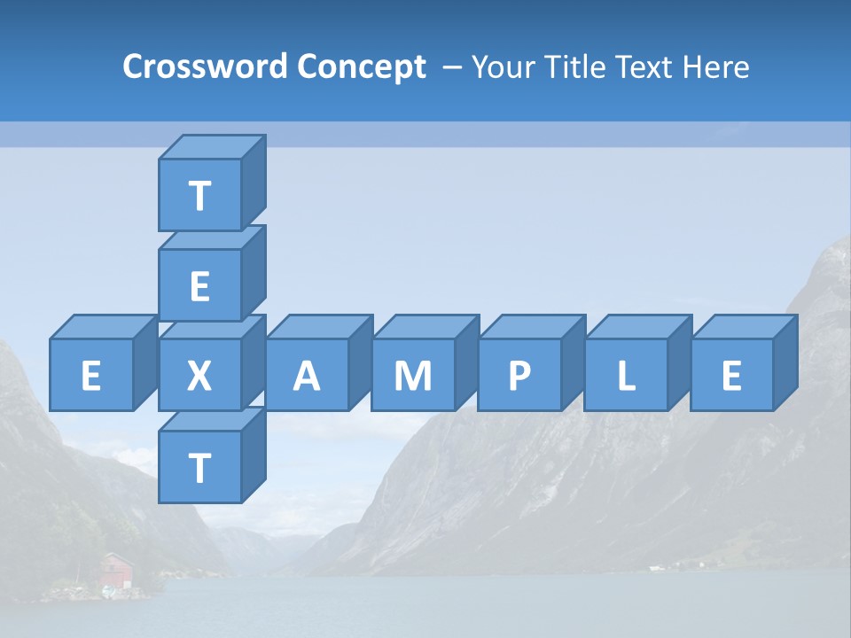 Beautiful Lanscapes From Norwegian Fjords In The Summer - Europe Travel PowerPoint Template