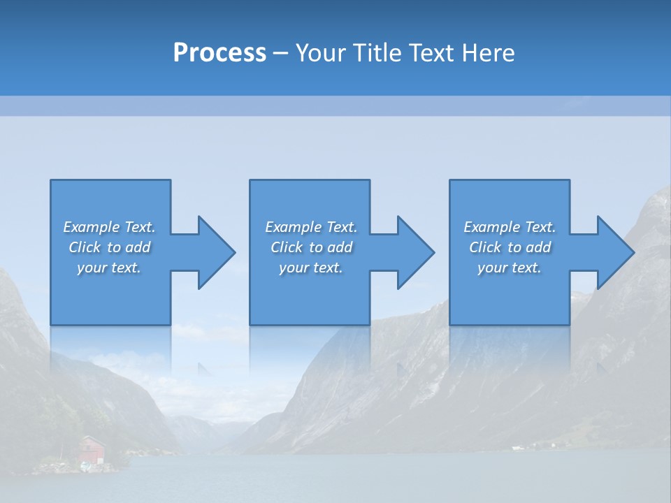 Beautiful Lanscapes From Norwegian Fjords In The Summer - Europe Travel PowerPoint Template