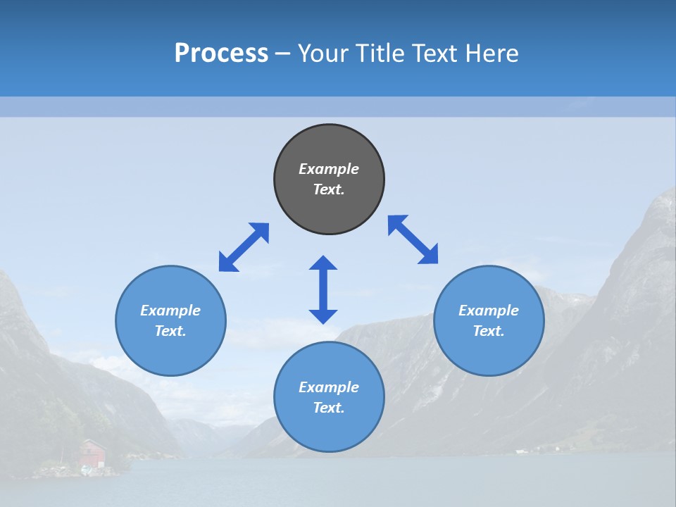 Beautiful Lanscapes From Norwegian Fjords In The Summer - Europe Travel PowerPoint Template