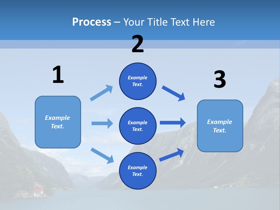 Beautiful Lanscapes From Norwegian Fjords In The Summer - Europe Travel PowerPoint Template