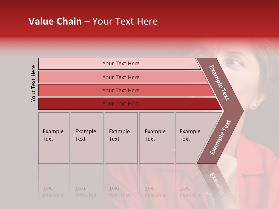 Mid  Woman Holding Glasses And Looking Sidewards PowerPoint Template
