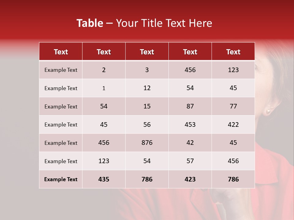 Mid  Woman Holding Glasses And Looking Sidewards PowerPoint Template