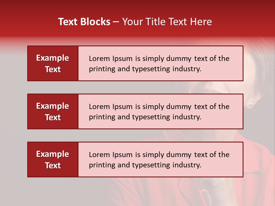 Mid  Woman Holding Glasses And Looking Sidewards PowerPoint Template