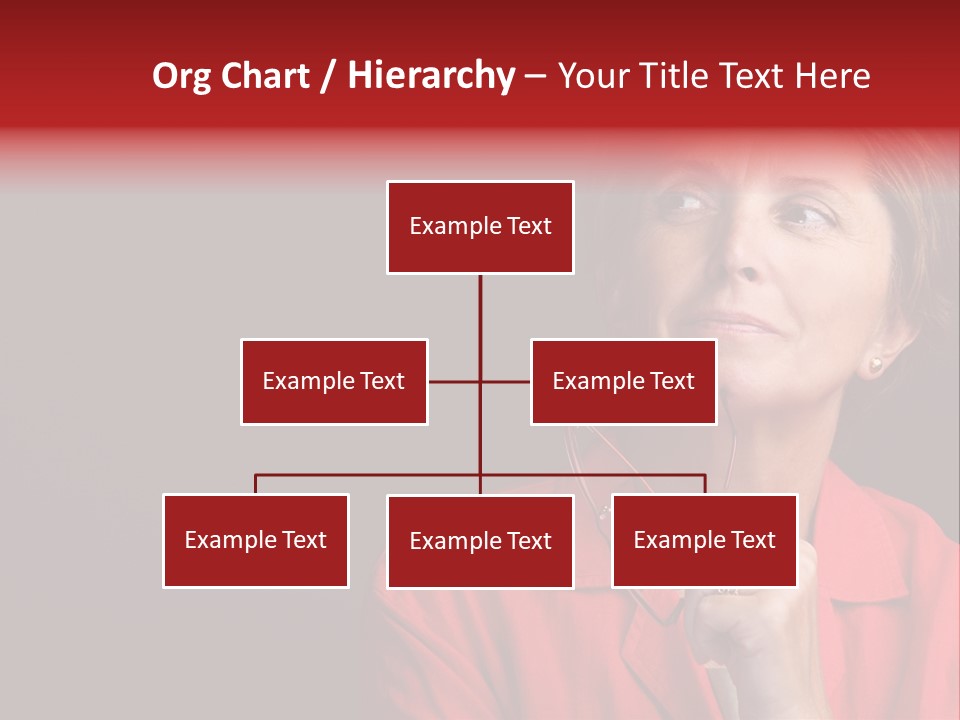 Mid  Woman Holding Glasses And Looking Sidewards PowerPoint Template