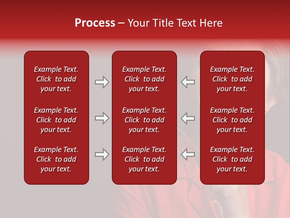 Mid  Woman Holding Glasses And Looking Sidewards PowerPoint Template