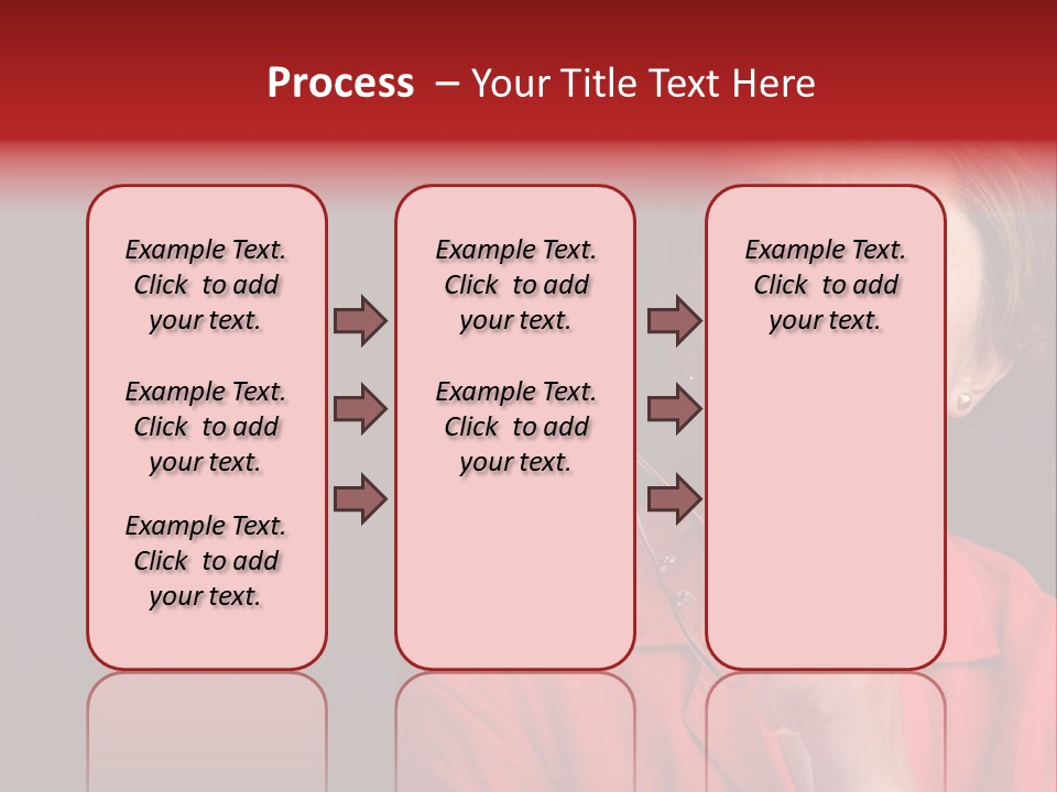 Mid  Woman Holding Glasses And Looking Sidewards PowerPoint Template