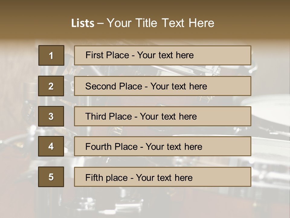 Drums PowerPoint Template