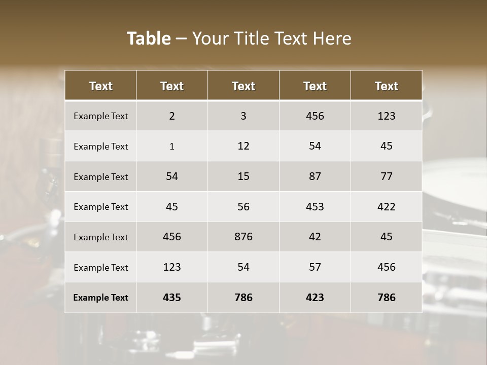 Drums PowerPoint Template